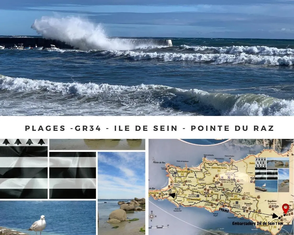 Duplex Vue Mer - Plage A 100M- 4 Lits - Parking Sous Sol Audierne Apartment